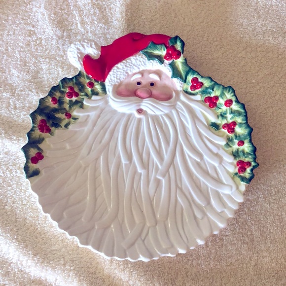 Fitz and Floyd Other - Fitz & Floyd Kringle Serving Plate Ceramic new in damaged box 9" diameter